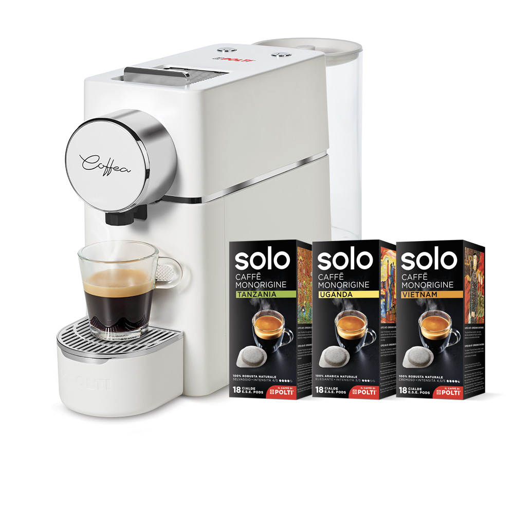 Polti Coffea S18 avec kit de 54 dosettes E.S.E.